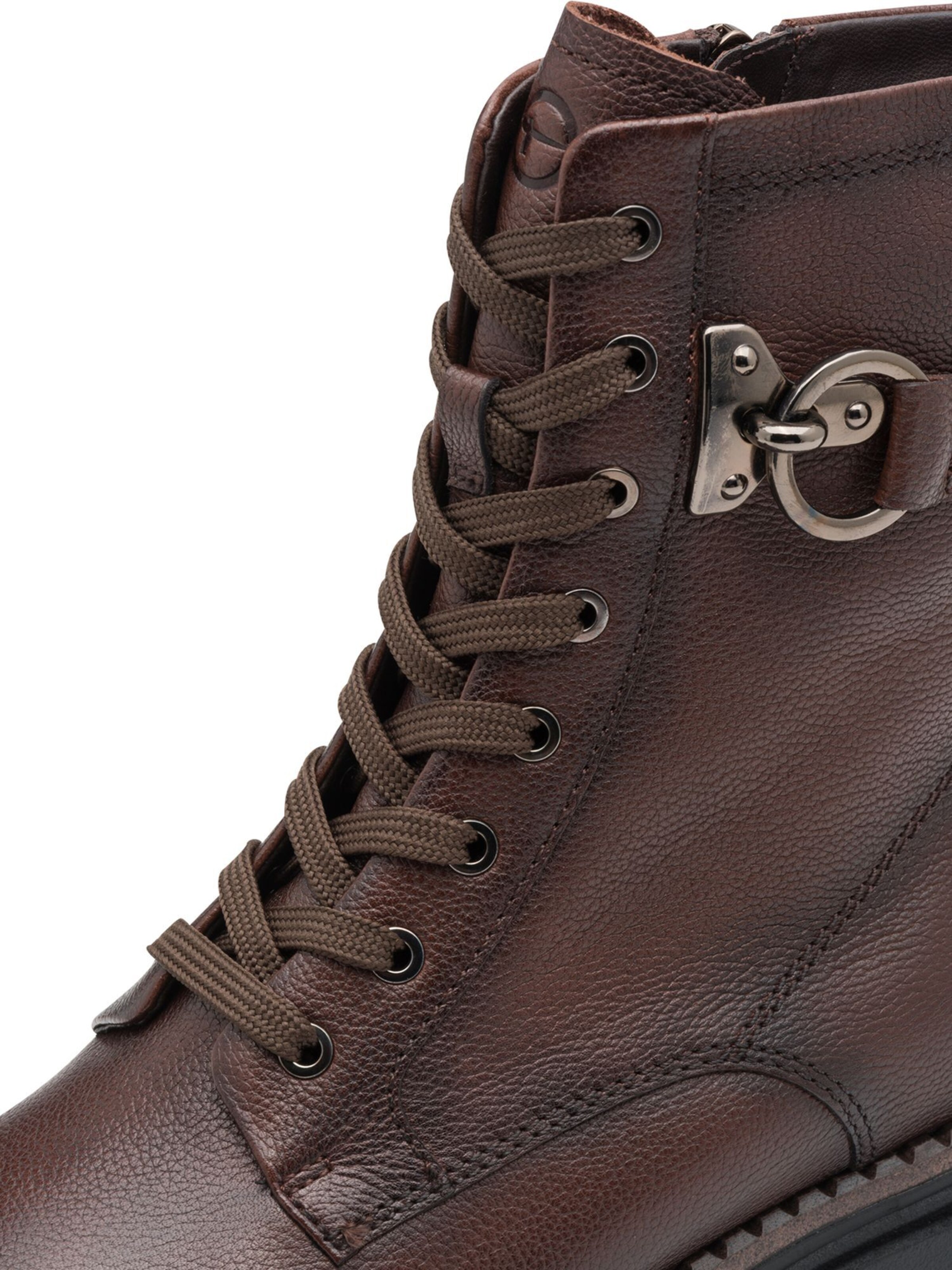 Tamaris Lace-up bootie in Brown