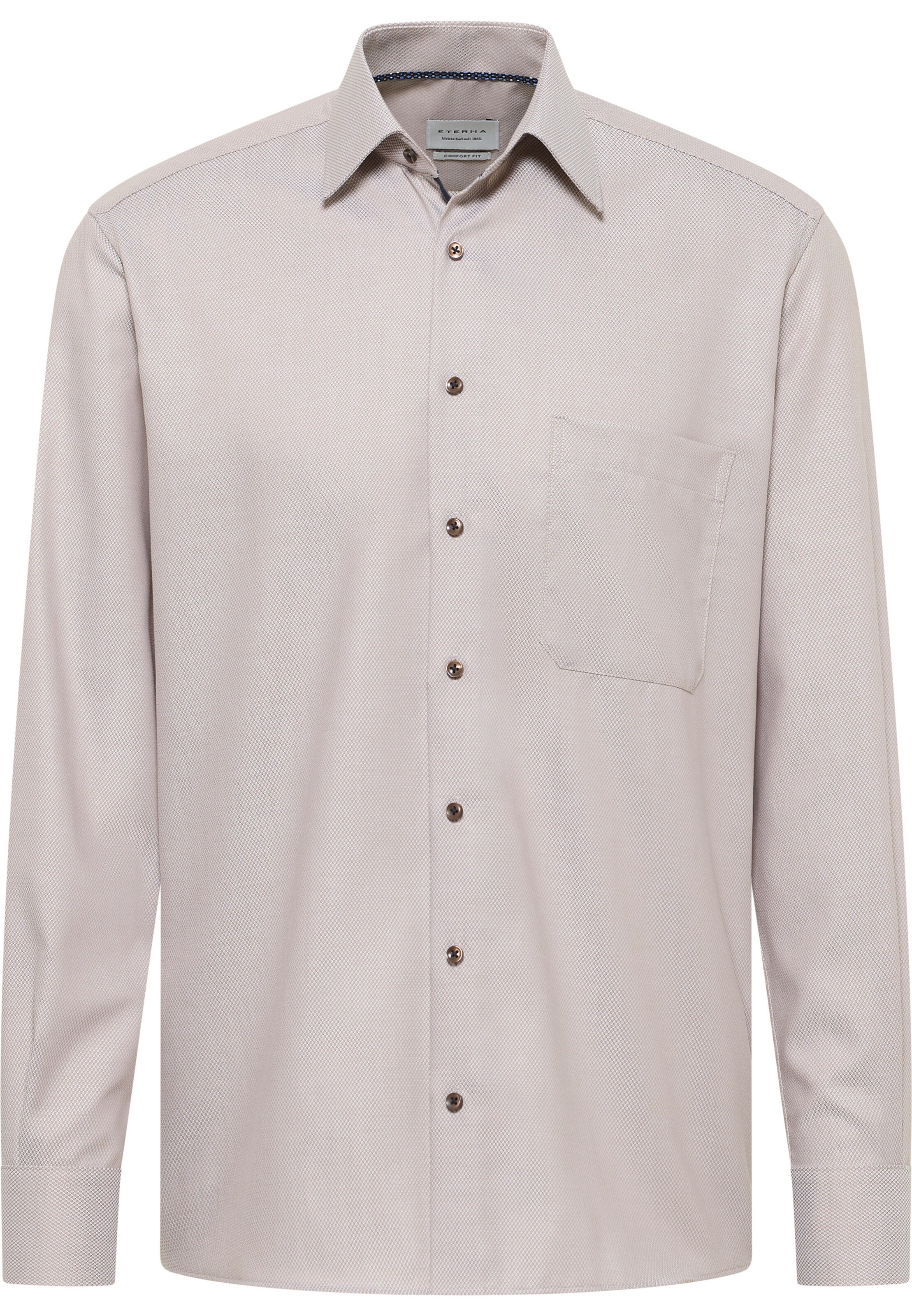 ETERNA Comfort Fit Businesshemd in Beige: Vorderseite
