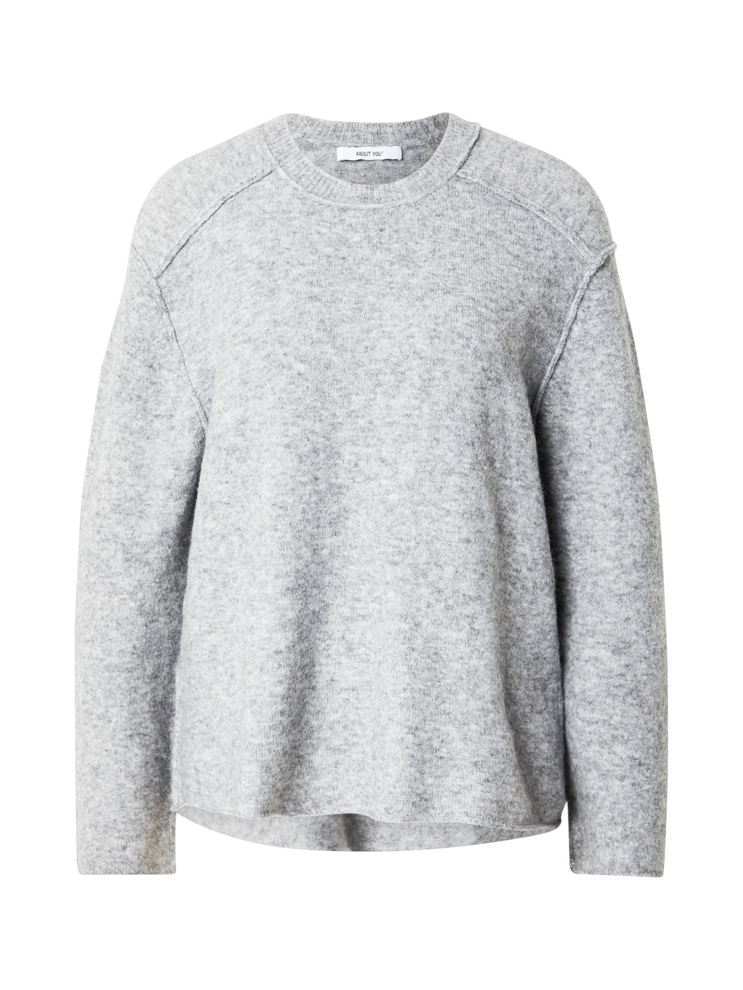 ABOUT YOU Sweater 'Birka' in Grey: front