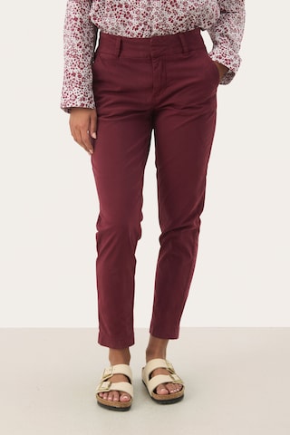 Part Two Slim fit Trousers 'Soffys' in Red: front