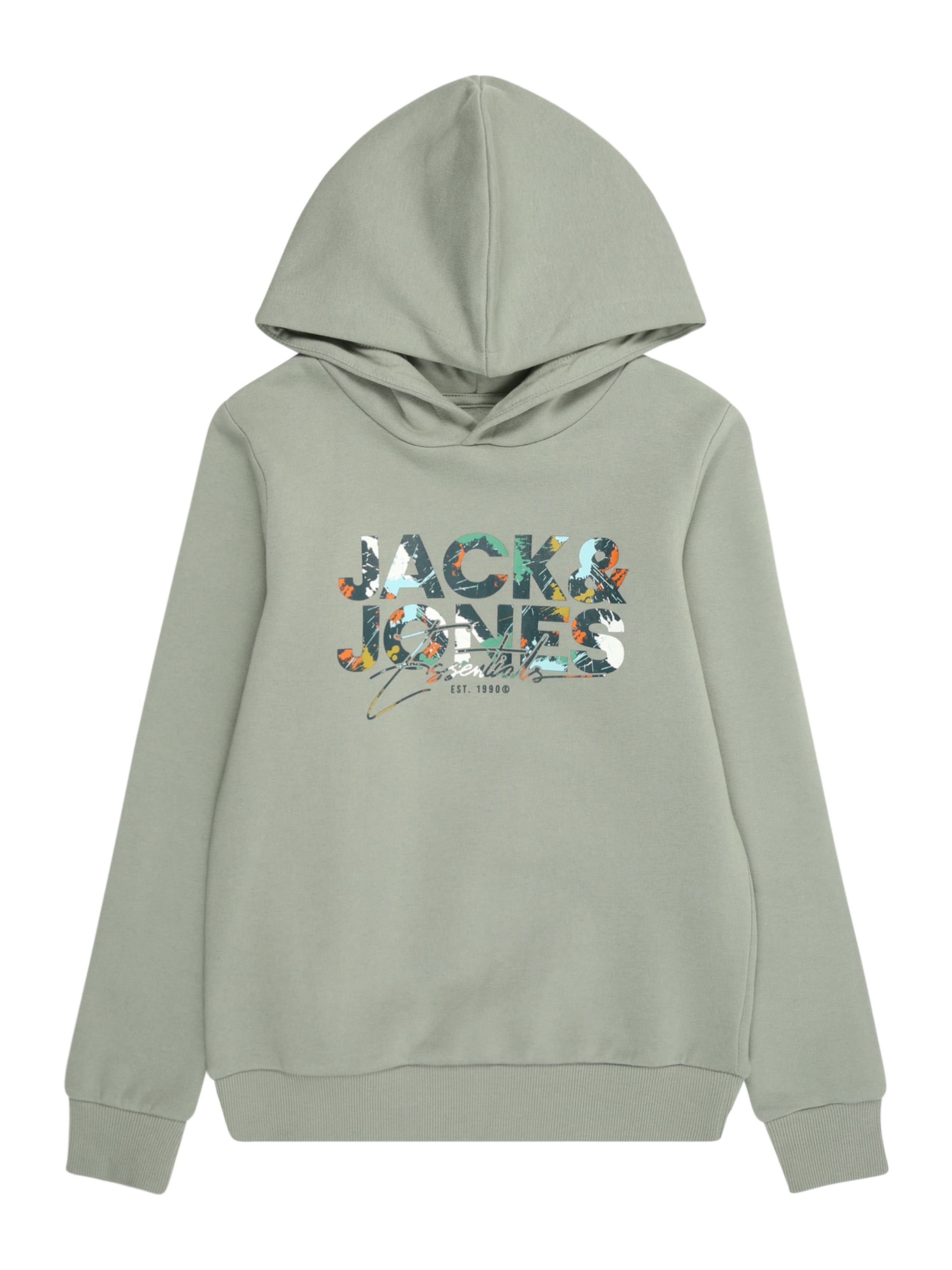 Jack & Jones Junior - Sudadera 'JJGEPLAS' en verde: frente