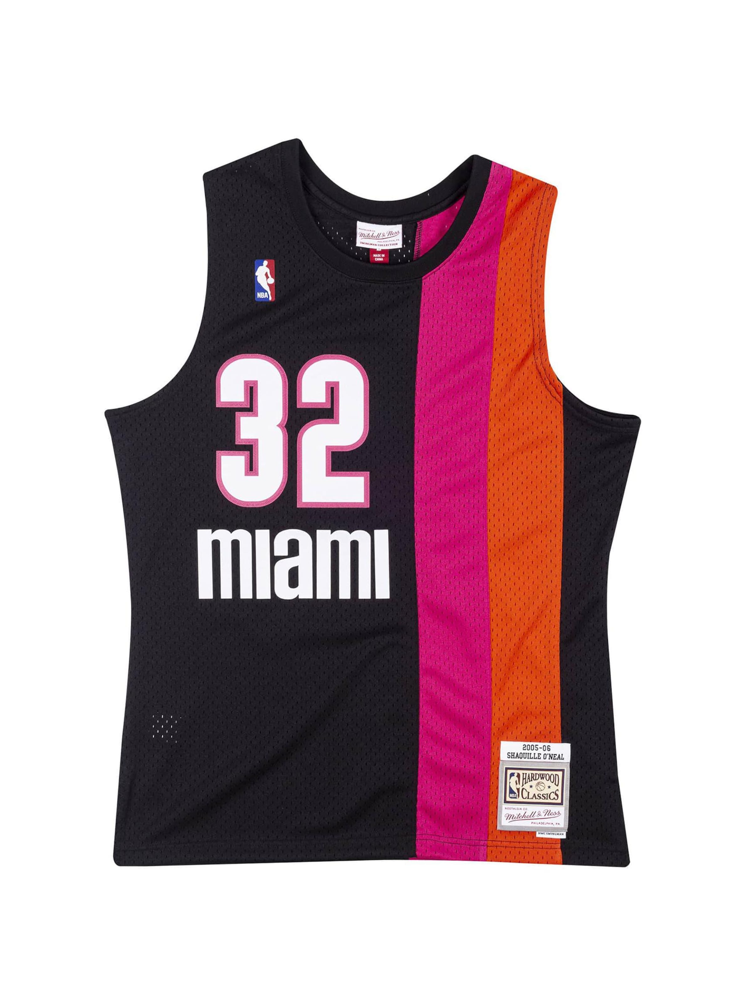 Mitchell & Ness Jersey 'Miami Heat 2005-06 Shaquille O'Neal' in Black: front