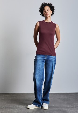 STREET ONE Basic Top mit Turtleneck in Rot