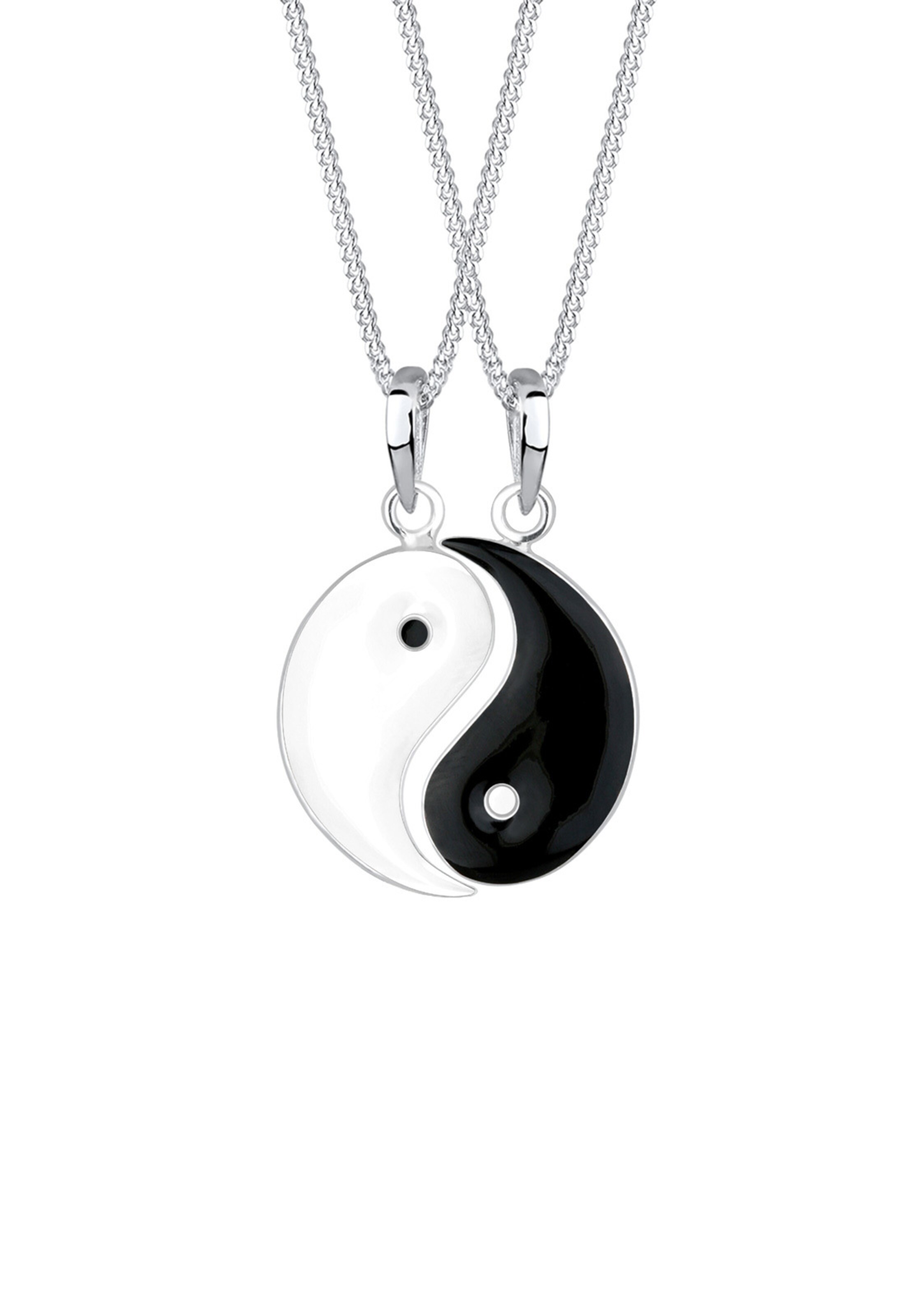 Chaîne 'Yin und Yang' ELLI en noir : devant