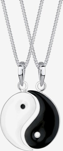 ELLI Ketting 'Yin und Yang' in Zwart: voorkant