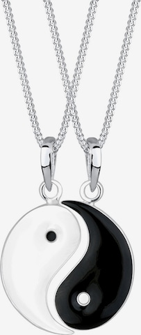 ELLI Necklace 'Yin und Yang' in Black: front