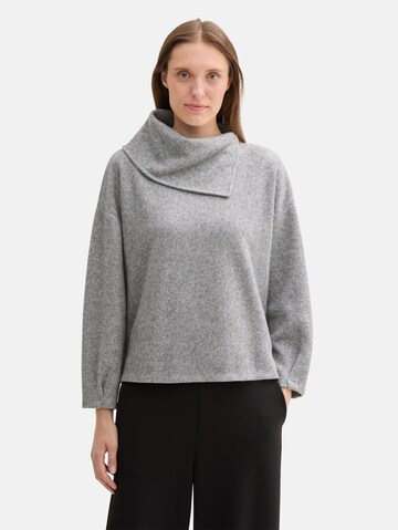 TOM TAILOR Sweatshirt in Grijs: voorkant