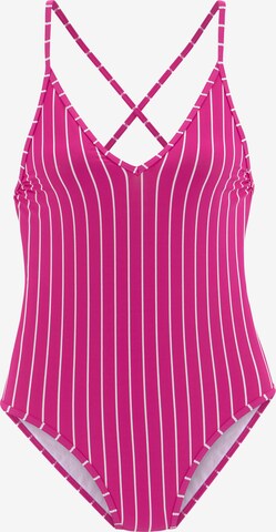 Triangle Maillot de bain VIVANCE en rose : devant