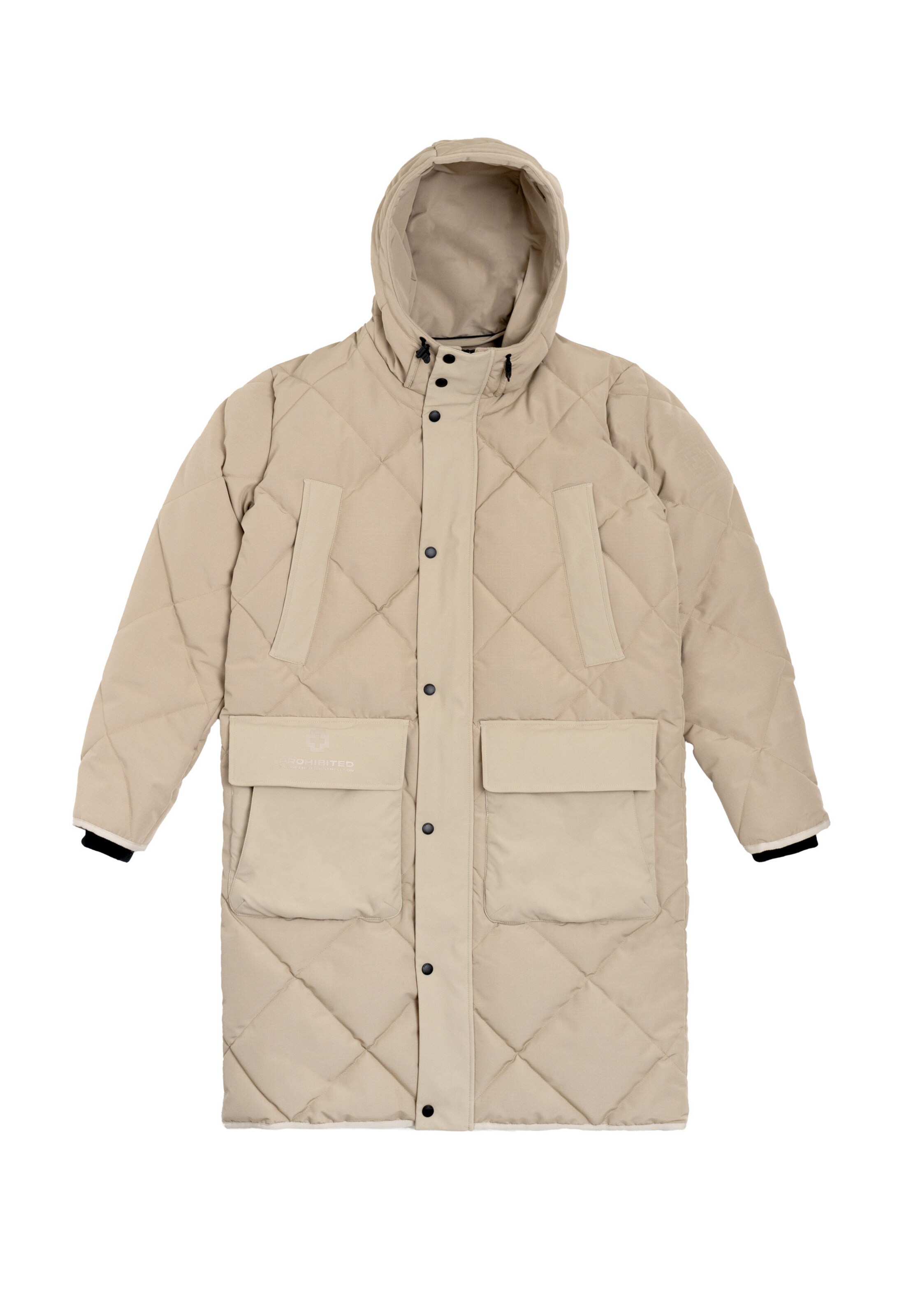 Parka invernale 'The Swiss Yuppie' in 46 Prohibited di colore sabbia, Visualizzazione prodotti