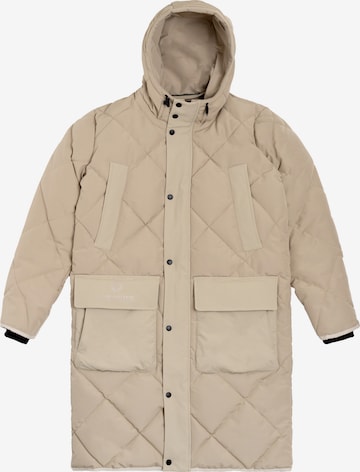 Parka invernale 'The Swiss Yuppie' di Prohibited in beige: frontale