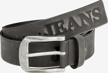 Ceinture Jan Vanderstorm en noir : devant