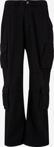 Loosefit Pantaloni cu buzunare de la DEF pe negru: față