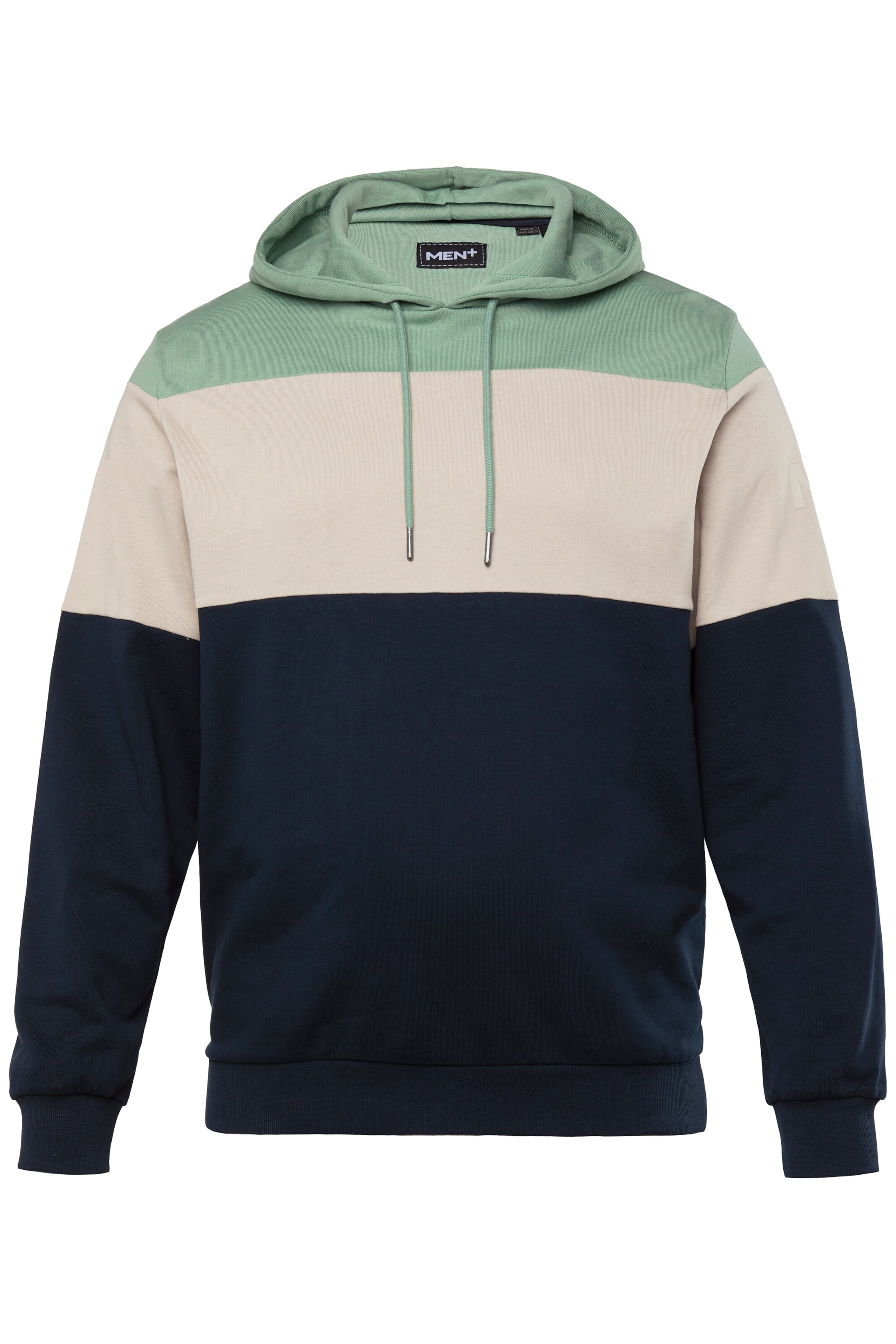 Men Plus Sweatshirt in Blauw: voorkant