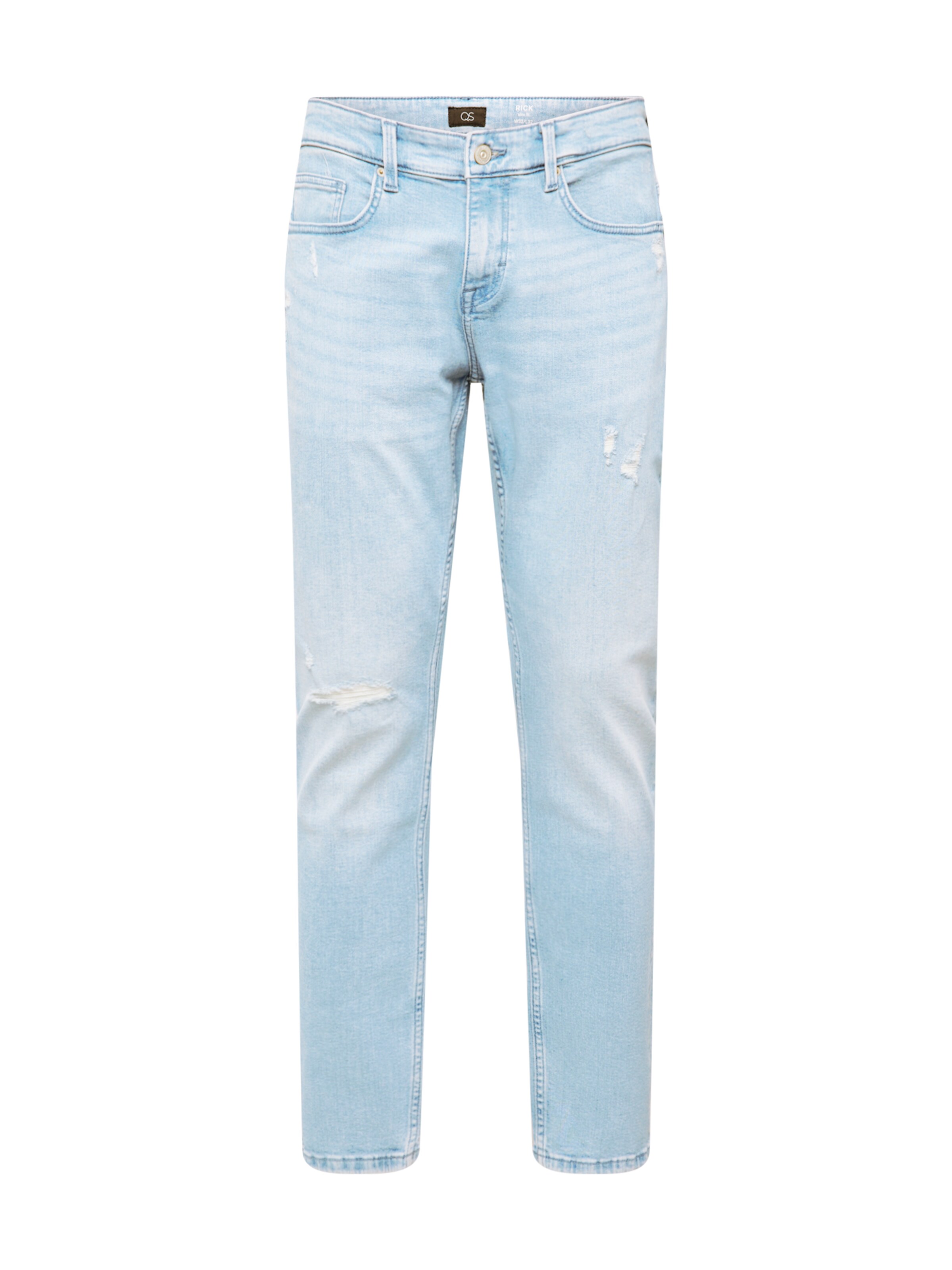 QS Slimfit Jeans 'Rick' in Blauw: voorkant