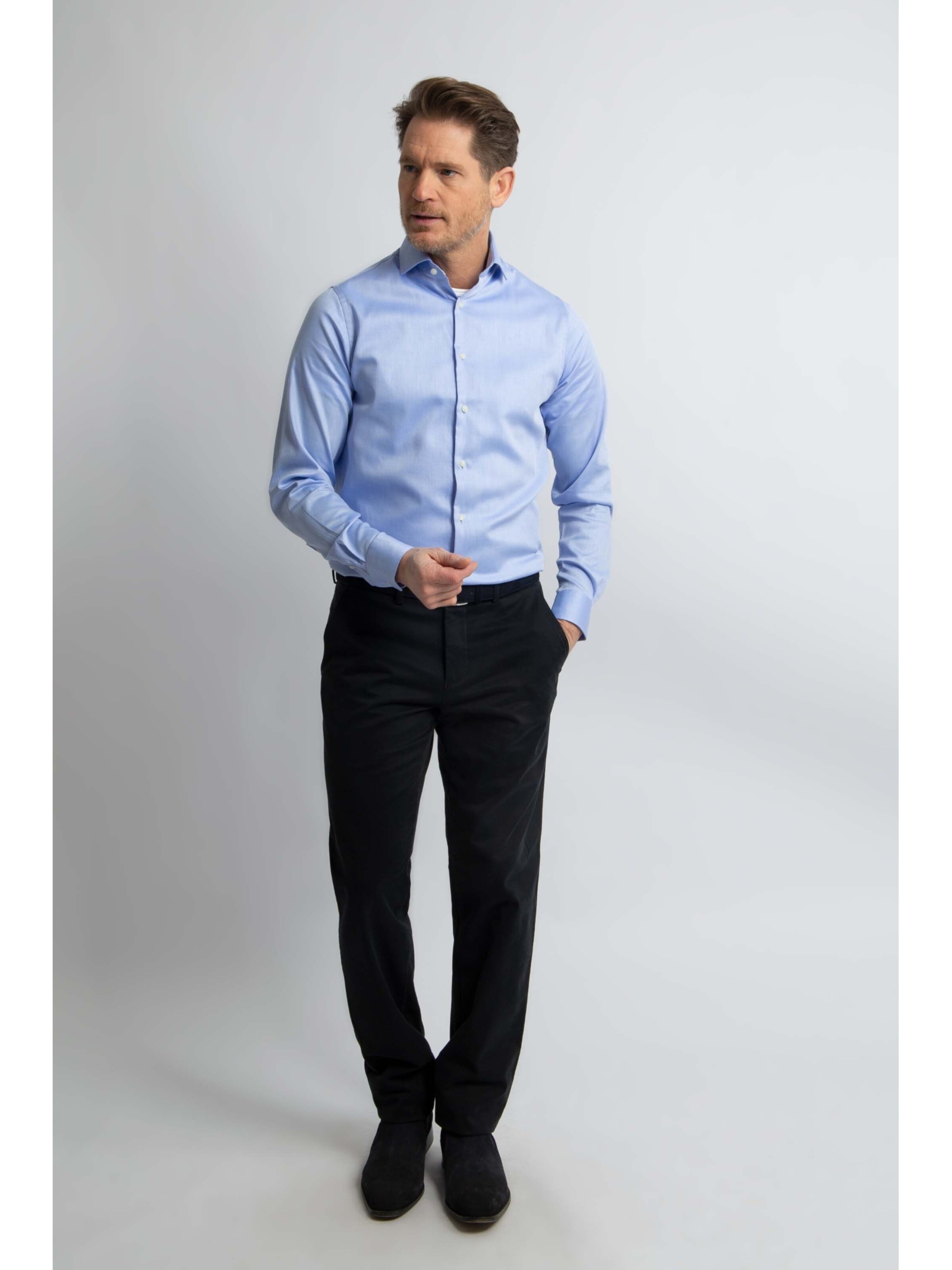 Steppin' out Regular fit Button Up Shirt in Blue