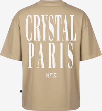 Crystal Paris Shirt 'Face' in Brown: front
