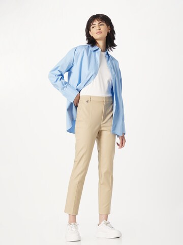 Coupe slim Pantalon à plis 'LAKYTHIA' Lauren Ralph Lauren en beige