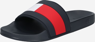 TOMMY HILFIGER Pantolette in nachtblau / rot / weiß, Produktansicht