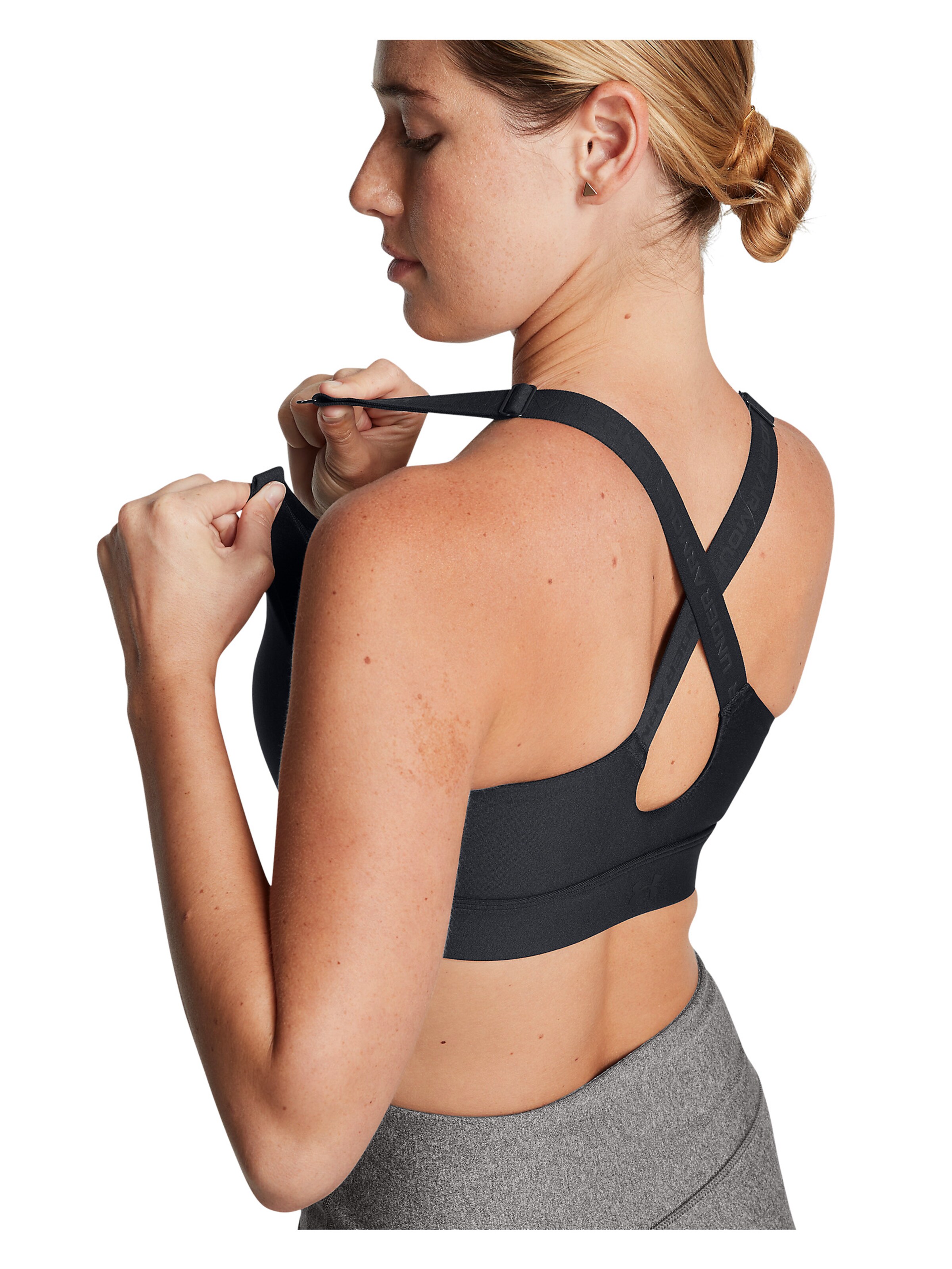 UNDER ARMOUR Sport bh 'Infinity' in Zwart