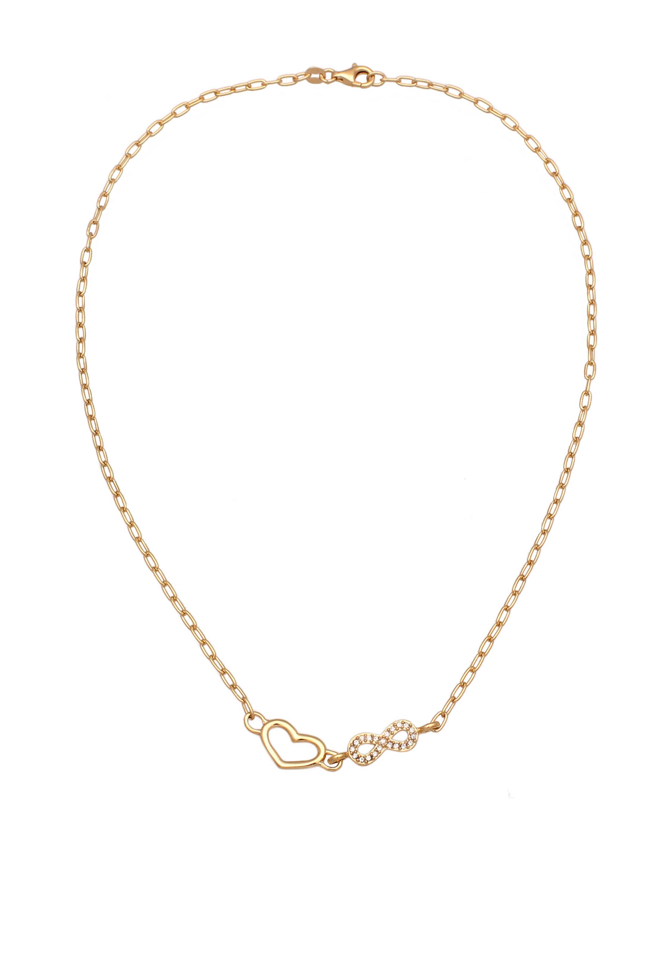 ELLI Ketting 'Infinity' in Goud: voorkant