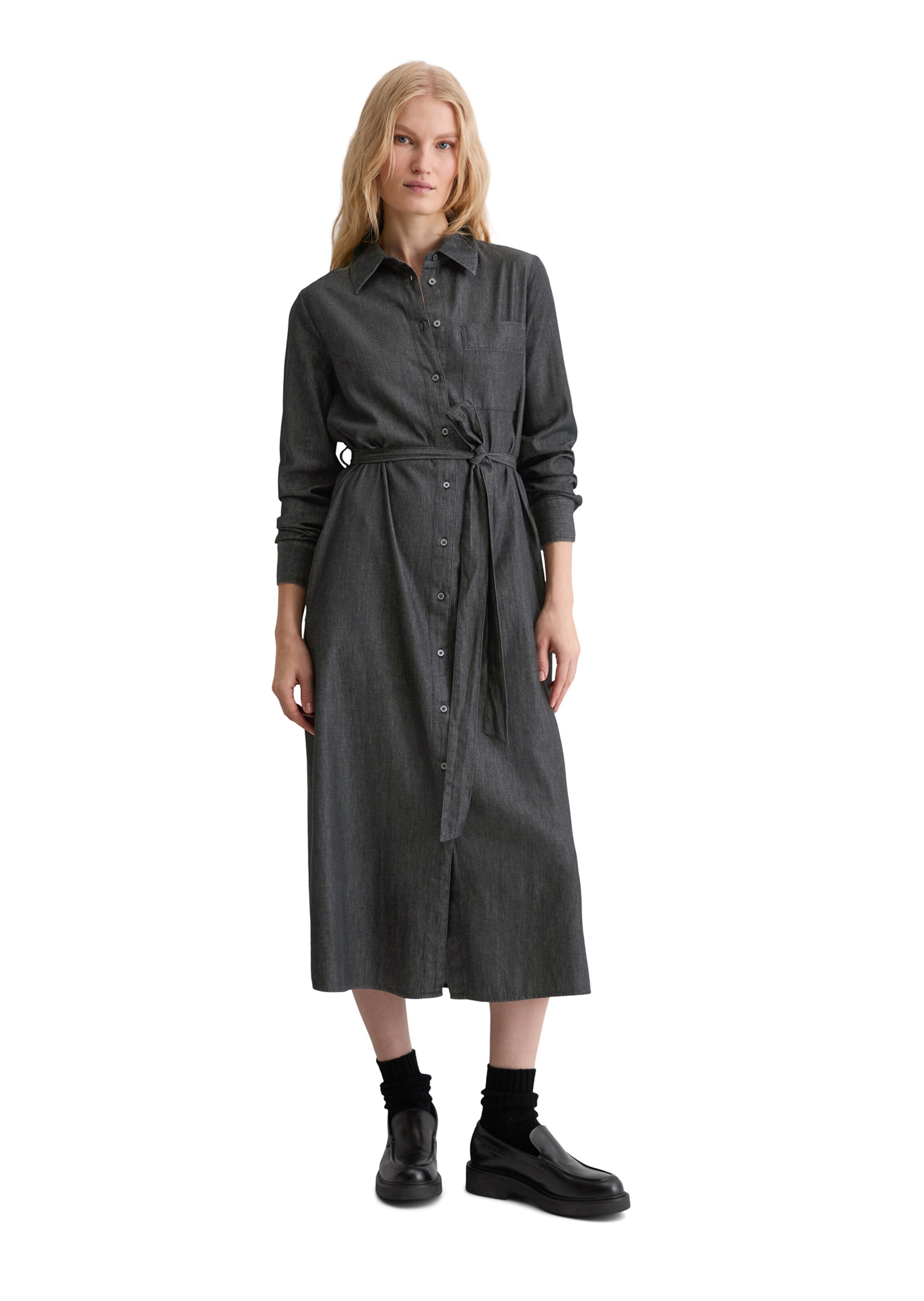 Marc O'Polo Shirt dress in Grey