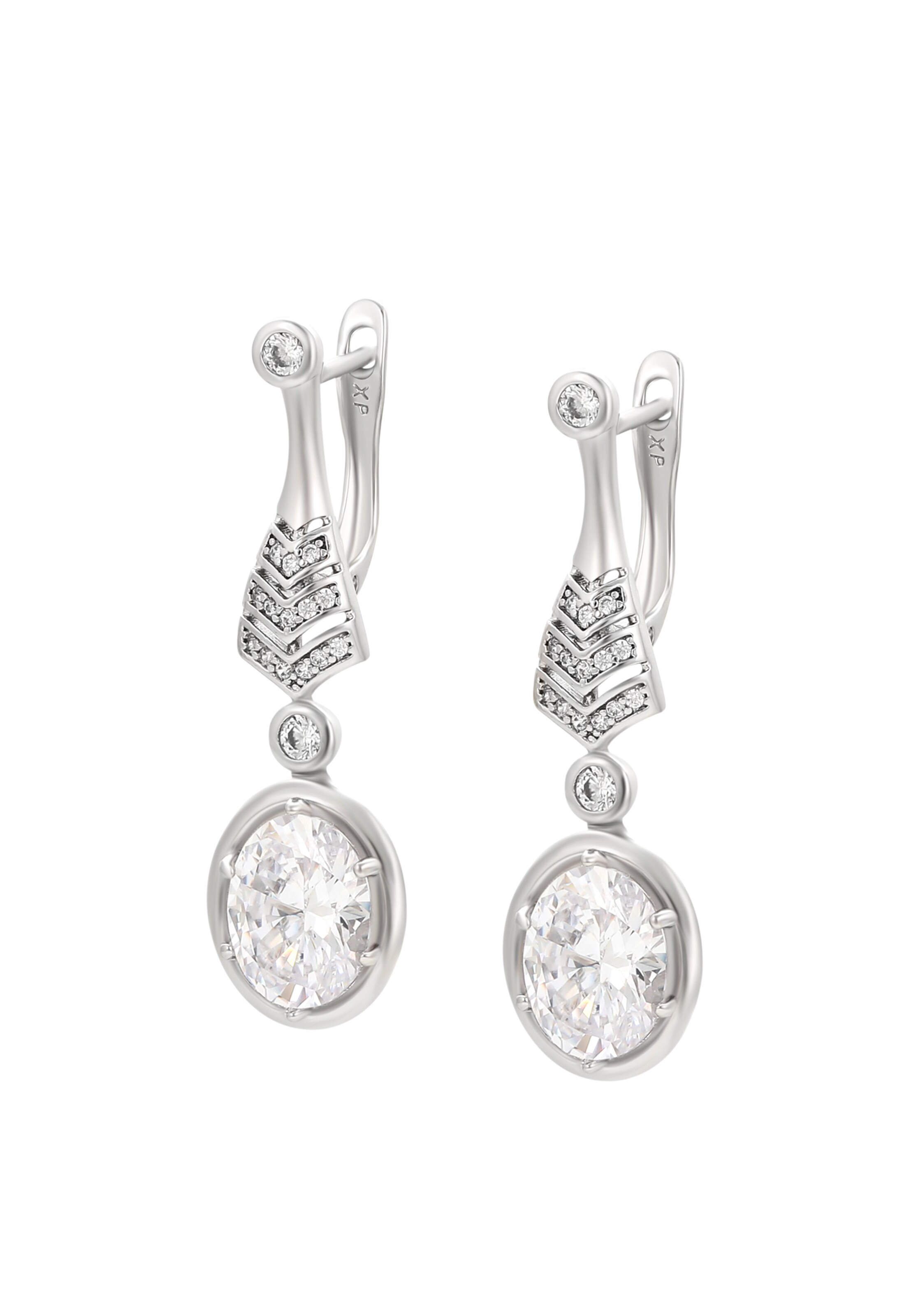 faina - Brincos em prata: frente