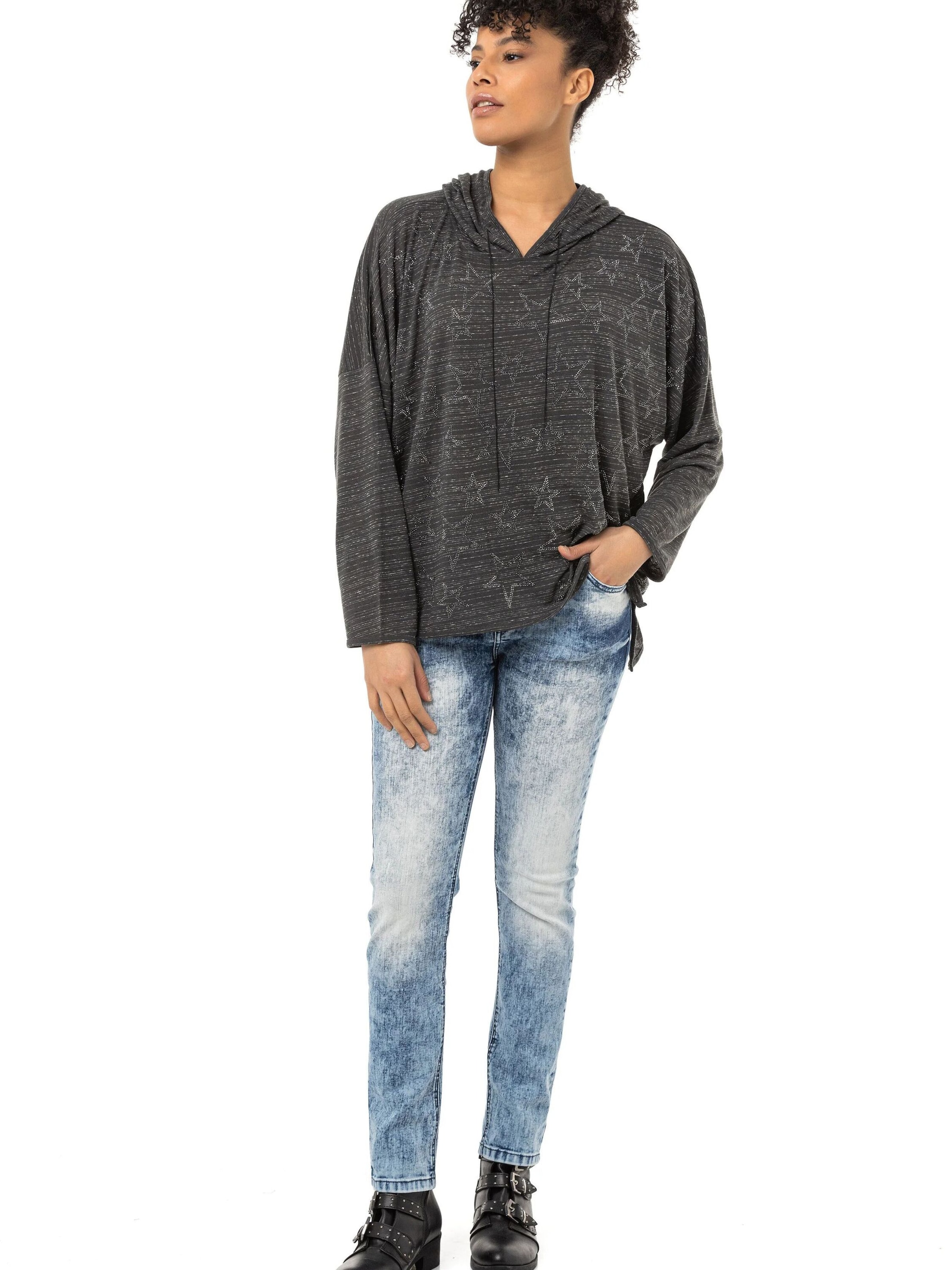 Sweat-shirt CIPO & BAXX en gris
