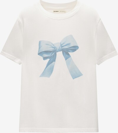 Pull&Bear T-shirt i blå / ljusblå / vit, Produktvy