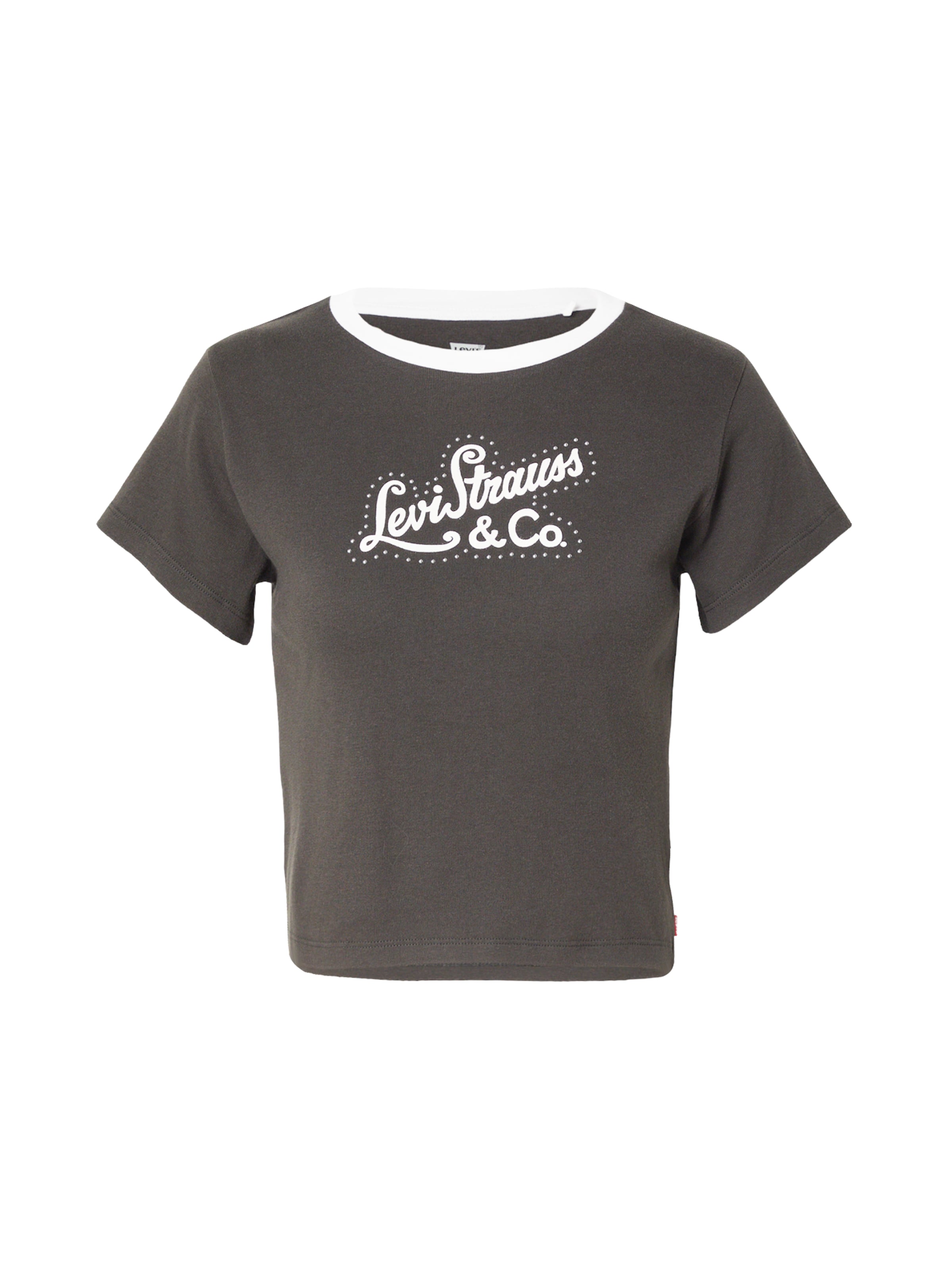 LEVI'S ® Μπλουζάκι 'Graphic Essential Sporty' σε XS σε μαύρο / λευκό, Άποψη προϊόντος