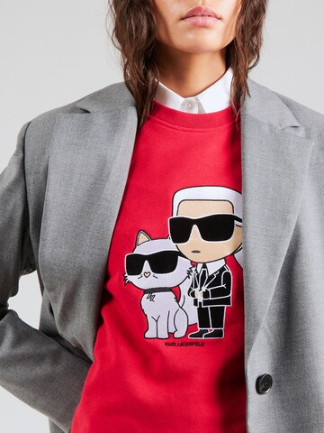 Karl Lagerfeld Sweatshirt 'Ikonik 2.0' in Red