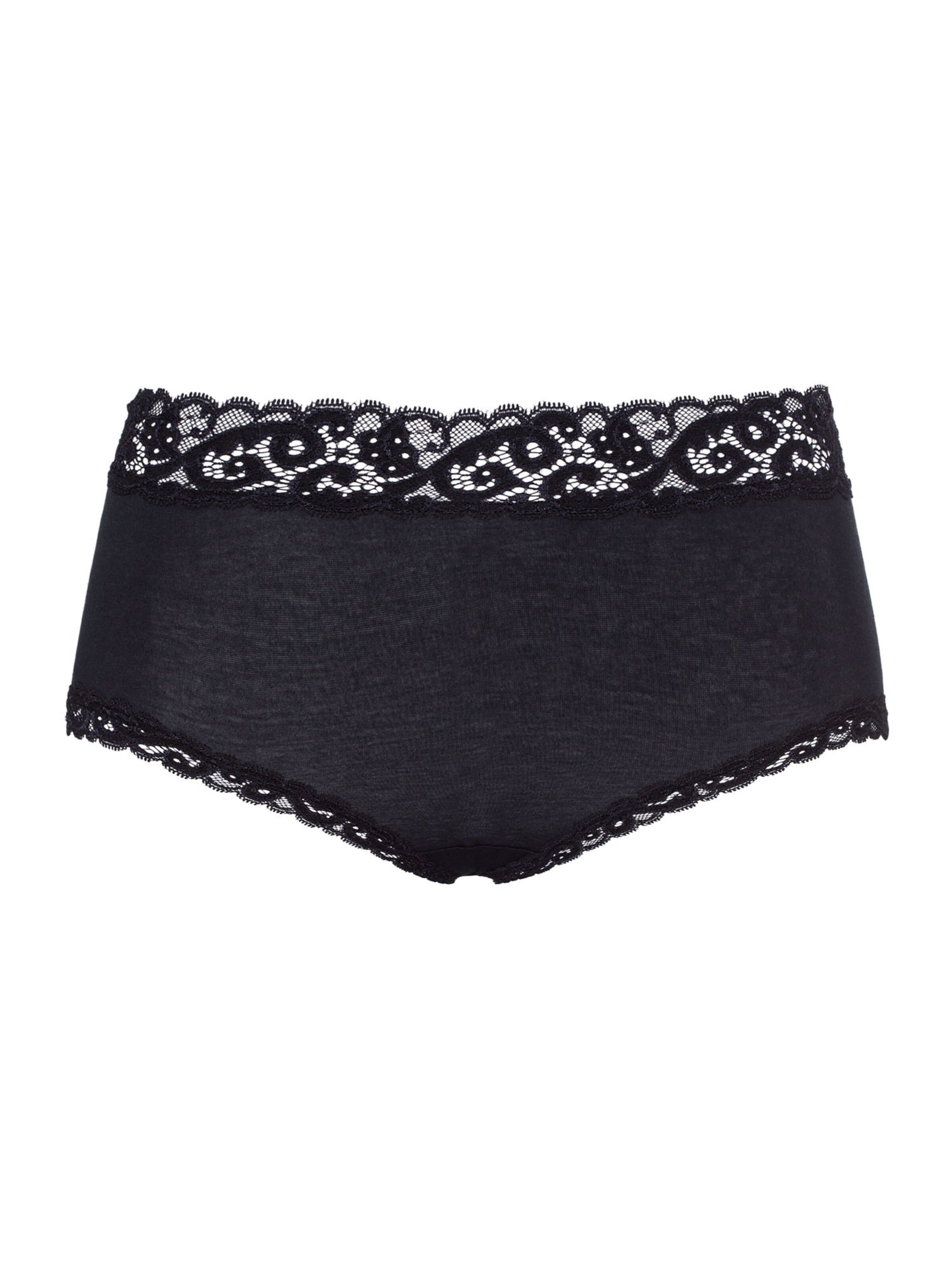 Slip ' Moments ' Hanro en noir : devant