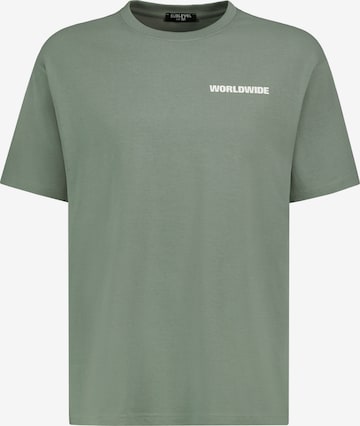 Sublevel Shirt in Grün: Vorderseite