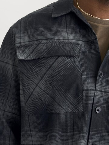 Jack & Jones Plus Regular Fit Hemd in Grau