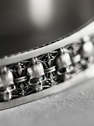 REYTEL Armband 'MEMENTO MORI' in Zilver
