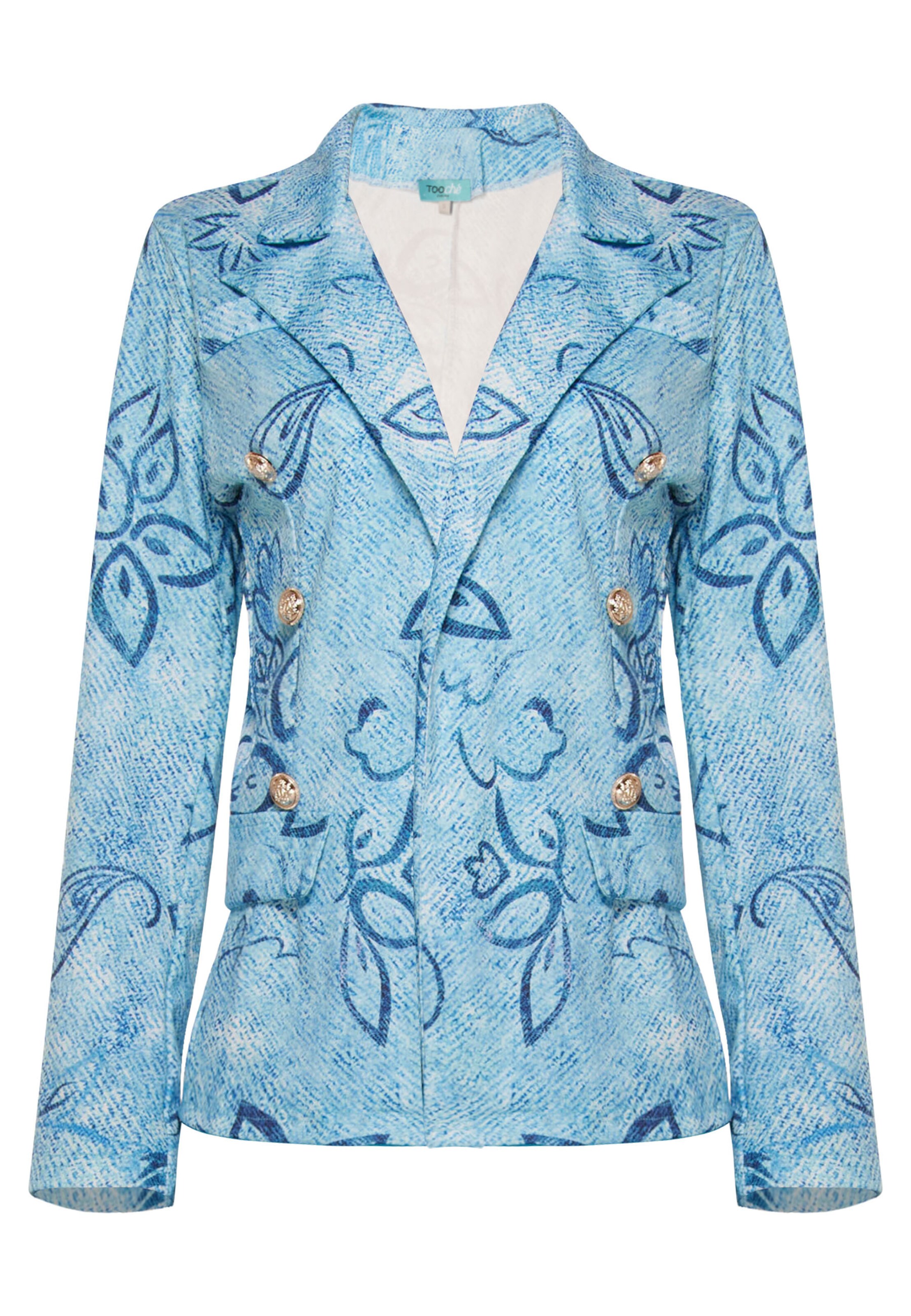 TOOche Blazer 'Blue-B' in Blue: front