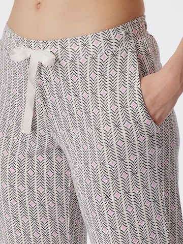 SCHIESSER Pajama Pants ' Mix + Relax ' in Beige