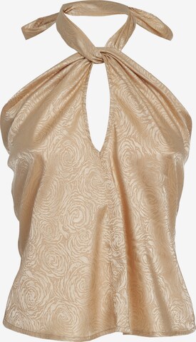 Influencer Top 'Tie up' in Gold: front