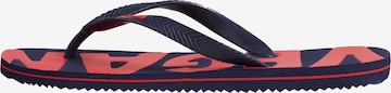 Tongs Superdry en bleu : devant