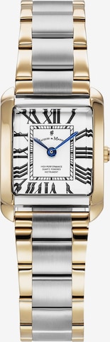Montre à affichage analogique Jacques du Manoir en or : devant