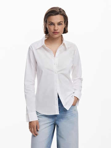 Camicia da donna di Desigual in bianco: frontale