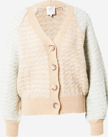 SECOND FEMALE Knit Cardigan in Beige: front