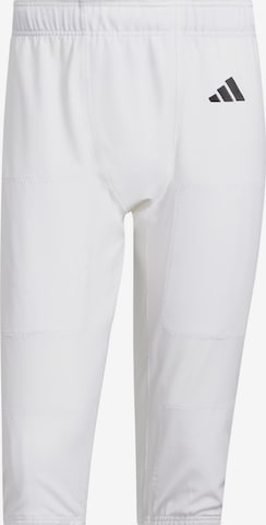 ADIDAS PERFORMANCE Slim fit Sports trousers 'Adizero Impact' in White: front