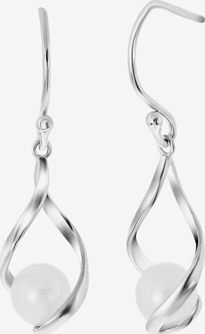 Boucles d'oreilles Lucardi en argent : devant