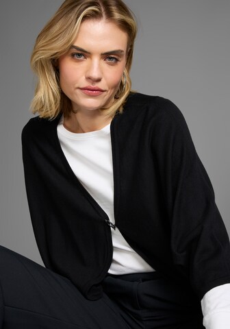 LAURA SCOTT Knit Cardigan in Black
