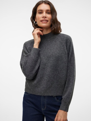 VERO MODA Kampsun 'Leaf', värv hall: eest vaates