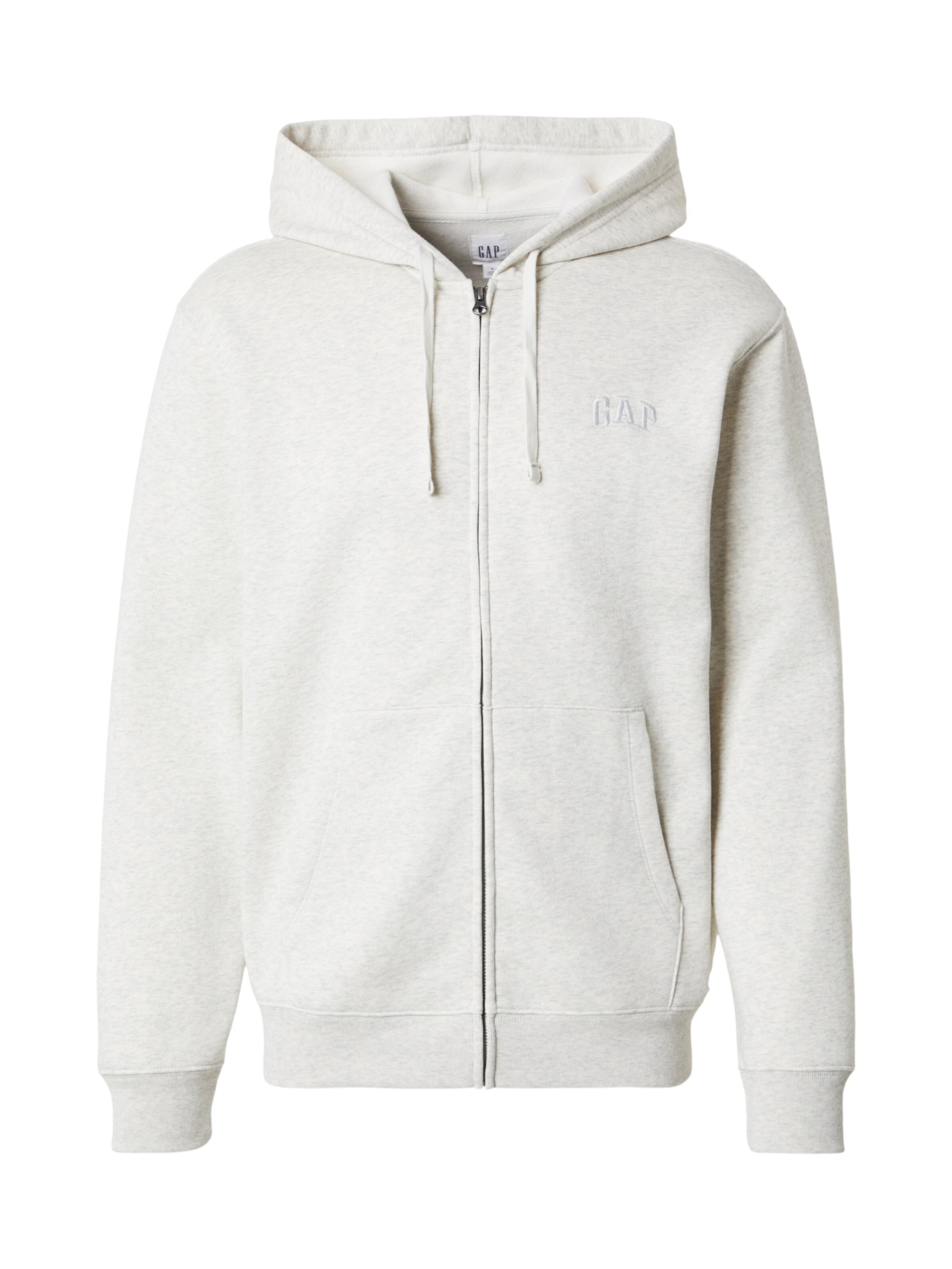 GAP Sudadera con cremallera 'HERITAGE' en gris claro, Vista del producto