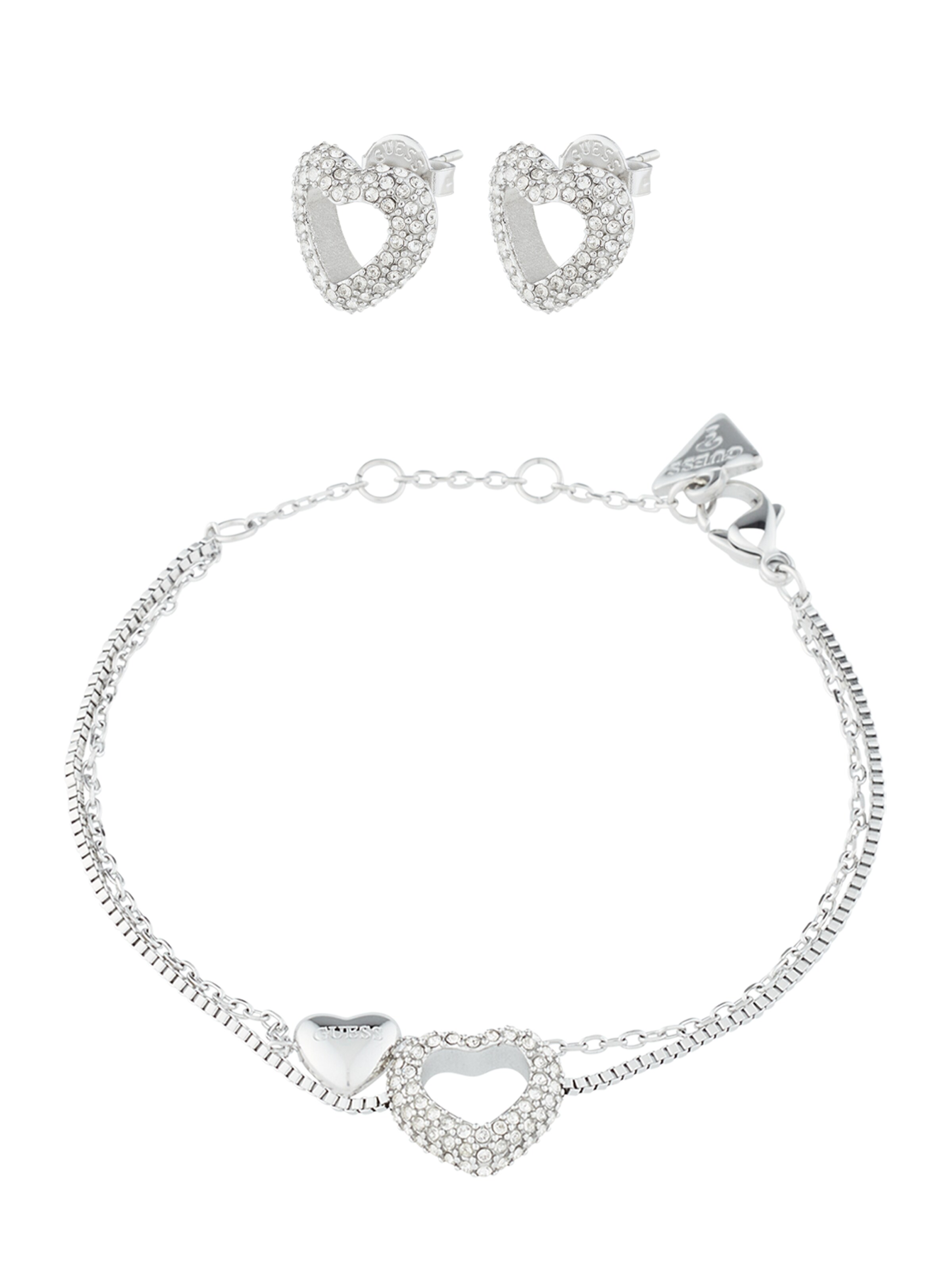 GUESS Korusarja värissä hopea: etupuoli