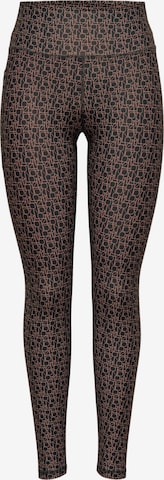 ONLY PLAY Slimfit Legginsy 'Font' w kolorze czarny: przód
