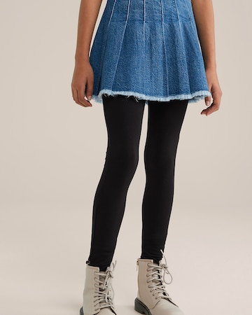 WE Fashion Skinny Leggings in Black