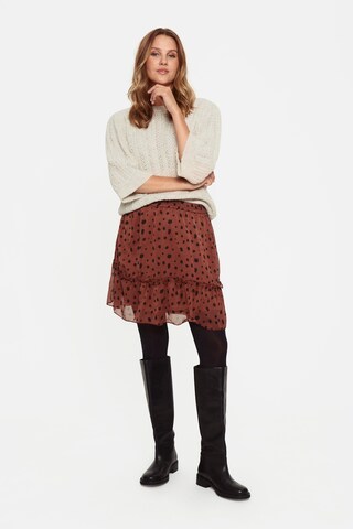 SAINT TROPEZ Skirt 'Valerie' in Brown